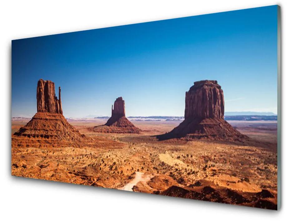 Akrilüveg fotó Desert Hegyi táj 140x70 cm