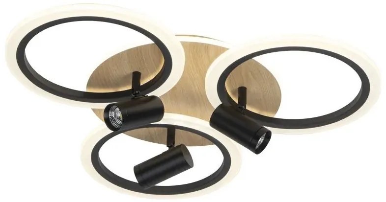 LED állítható mennyezeti lámpa LED/70W/230V 3000-6500K fekete/barna + DO