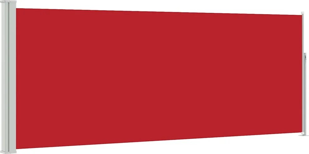 vidaXL piros behúzható oldalsó napellenző 120 x 300 cm