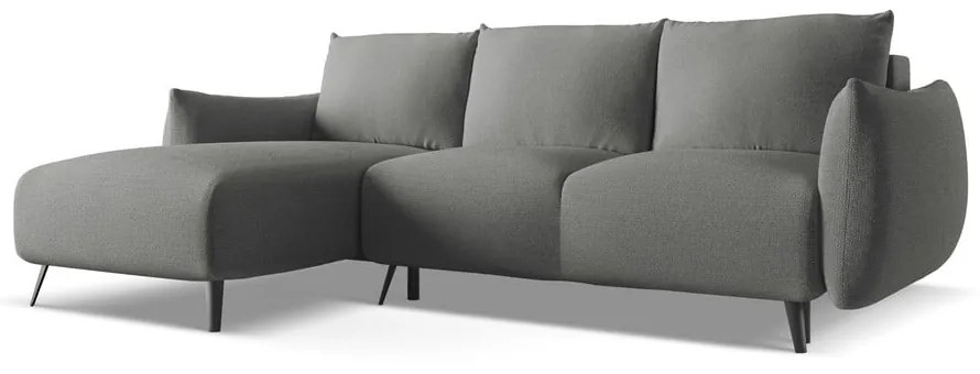 Világosszürke sarokkanapé (bal oldali) Malie – Makamii