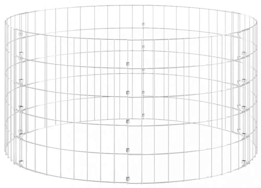 horganyzott acél kerti komposztáló Ø100 x 50 cm