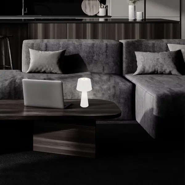 Brilo - LED Dimmelhető újratölthető kültéri asztali lámpa LED/3,5W/5V IP44 fehér