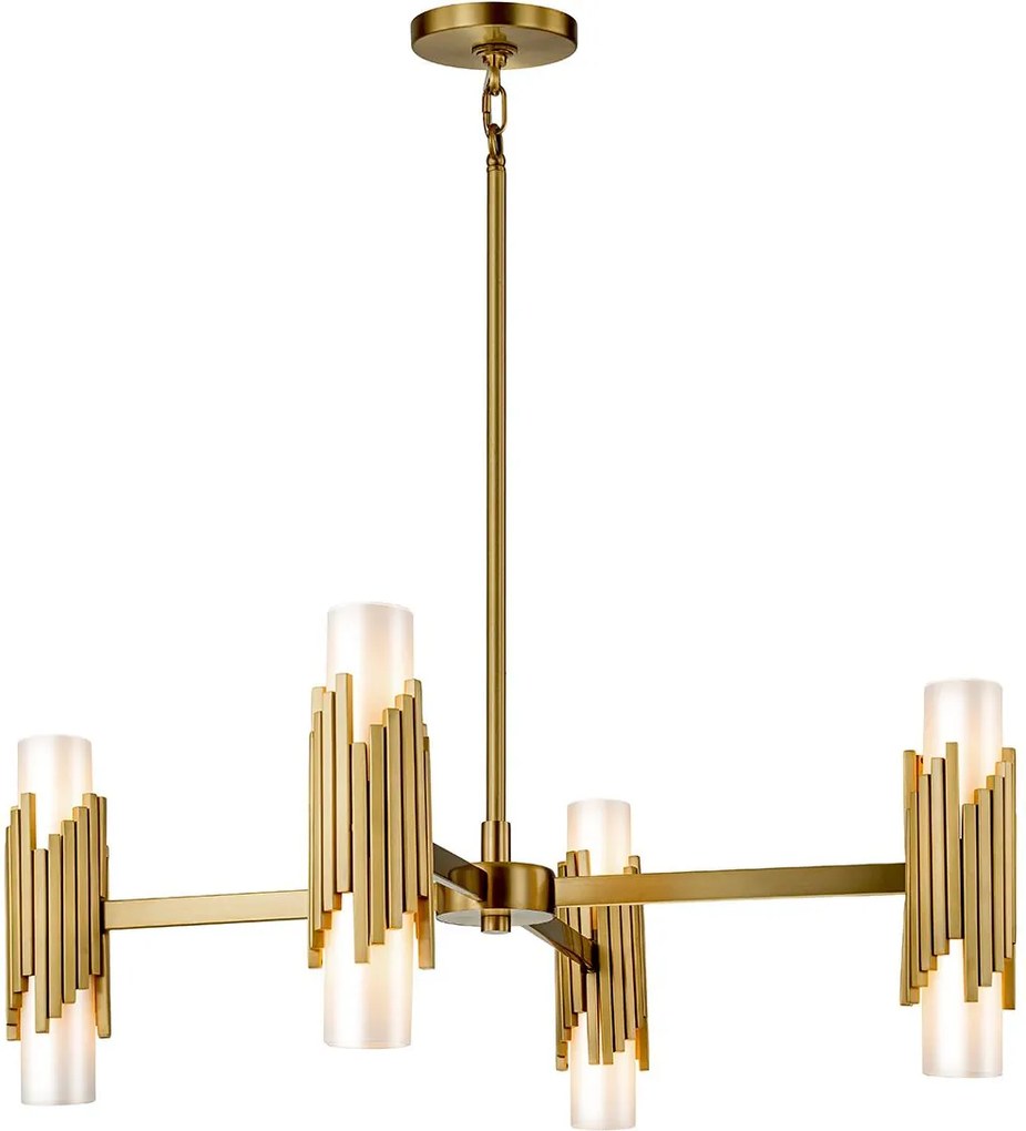 Elstead lighting klasszikus csillár marvele sárgaréz opál elsmarvele8-ab-opal