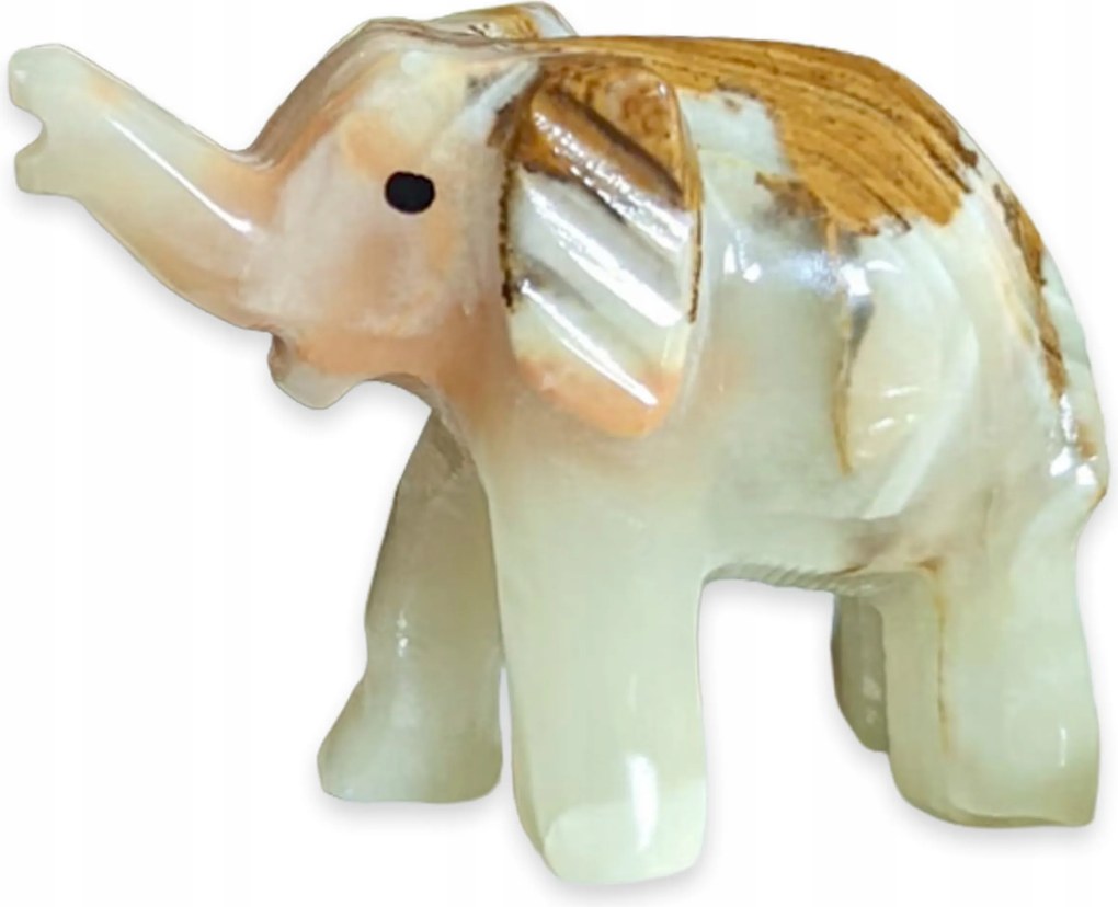 Elefánt a boldogsághoz Elefánt Kő figura 6,5cm Természetes Kő Színes