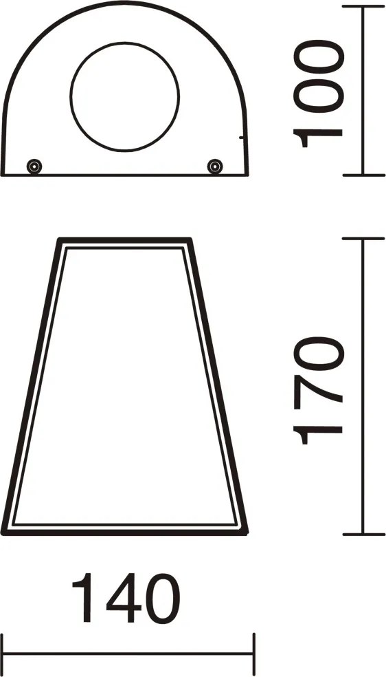 NOVOLUX 453A-G21X1A-04 ALIX Modern Kültéri Fali Lámpa Antracit GU10 IP54