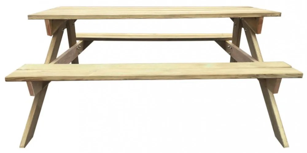 fa piknik asztal 150 x 135 x 71,5 cm