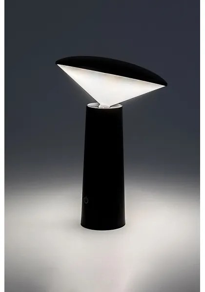 Rabalux 77147-LED Dimmelhető újratölthető érintőképernyős asztali lámpa POLPERRO LED/3W/3,7V 1200mAh fekete