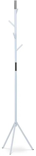 Modern Állófogas, magasság 179 cm, fém szerkezet, matt fehér lakk, teherbírás 6 kg