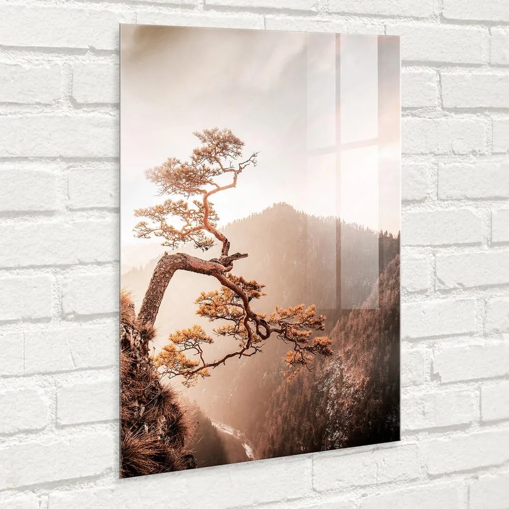 Üveg kép 50x70 cm Brown Tree – Styler