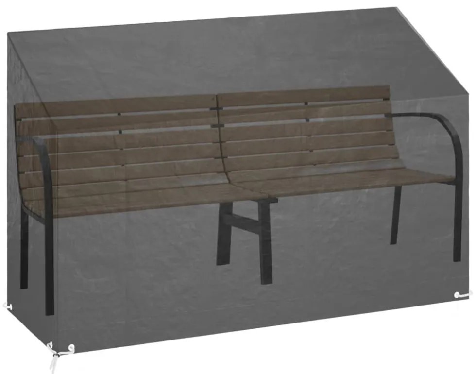 2 db polietilén kerti padhuzat 8 fűzőlyukkal 190x70x70/88 cm