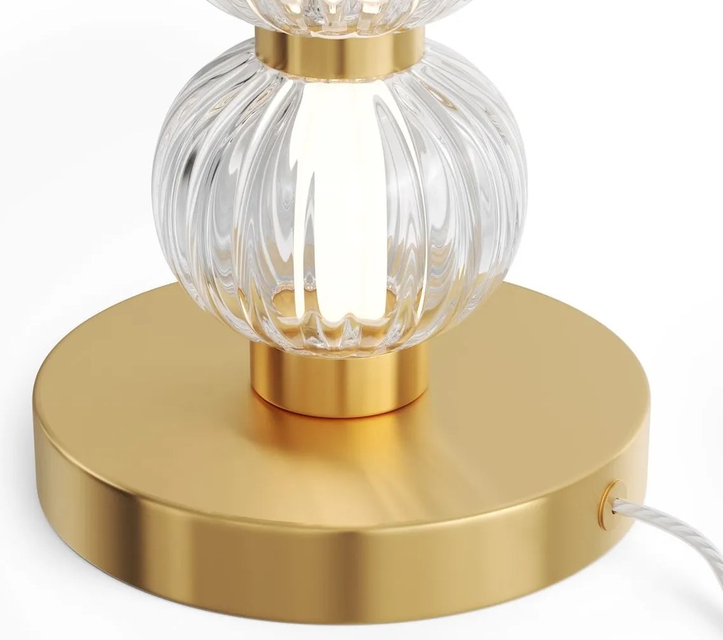 Maytoni glamour modern asztali lámpa amulet átlátszó arany mymod555tl-l8g3k