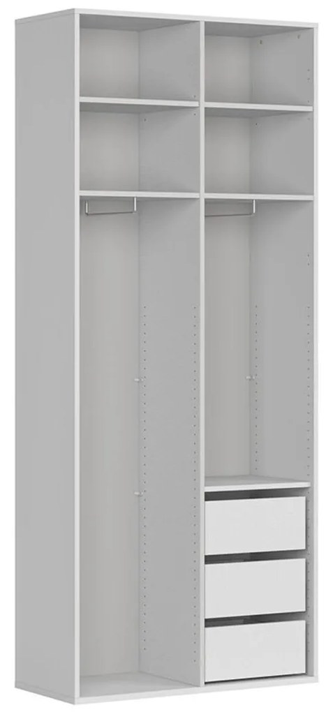 Ruhásszekrény Flex 123 (fehér) . 1098234