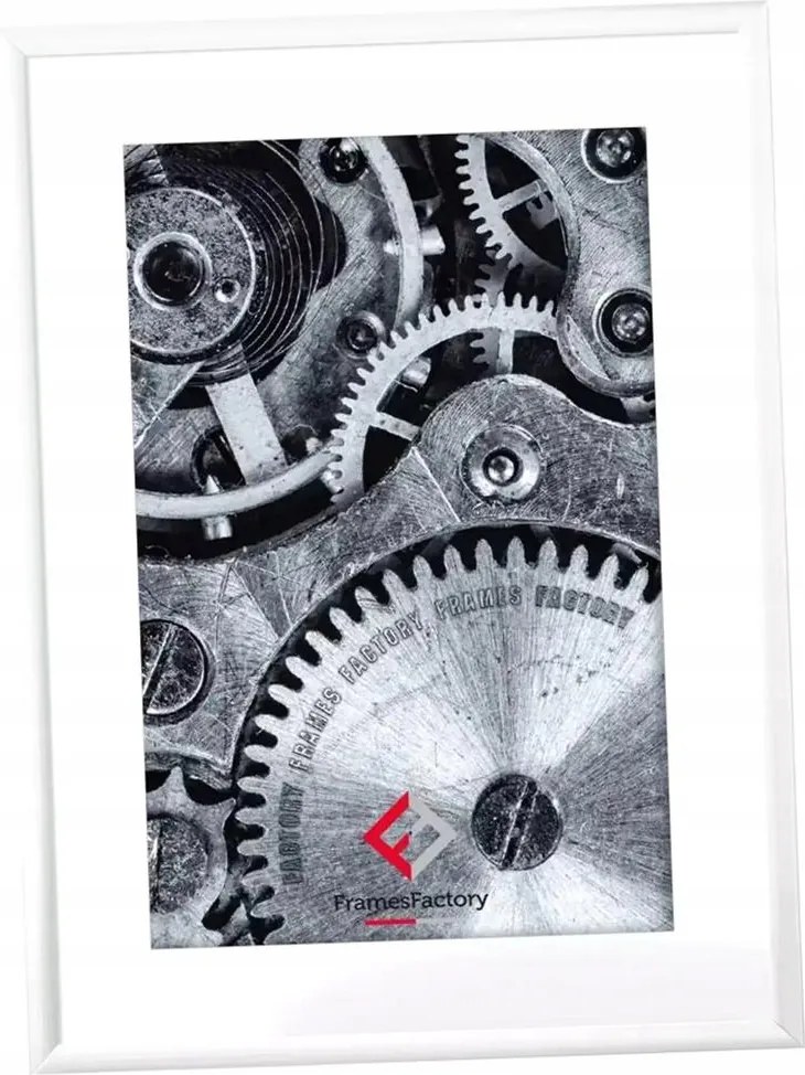 Alumínium Keret Plexiből, 13X18 CM, Fehér