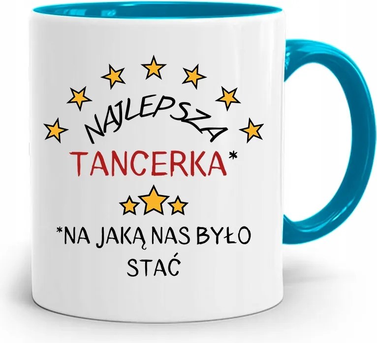 Táncosnőnek Kék Bögre Születésnapi Ajándék fényképes nyomtatással