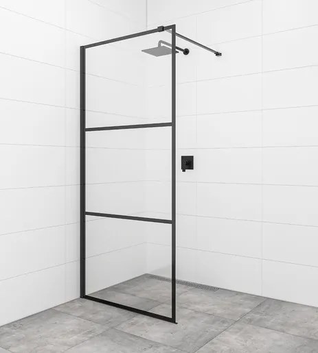 Walk-in zuhanyparaván  120 cm SAT Walk-in SATBWI120CPPRC