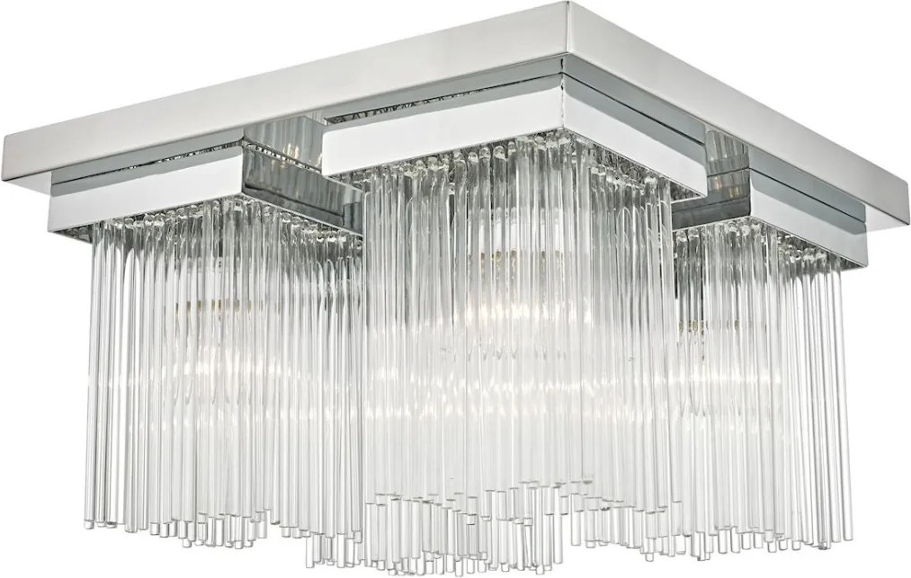 DAR LIGHTING ODE5250 ODETTE Glamour Mennyezeti Lámpa Csiszolt Króm E14 IP20