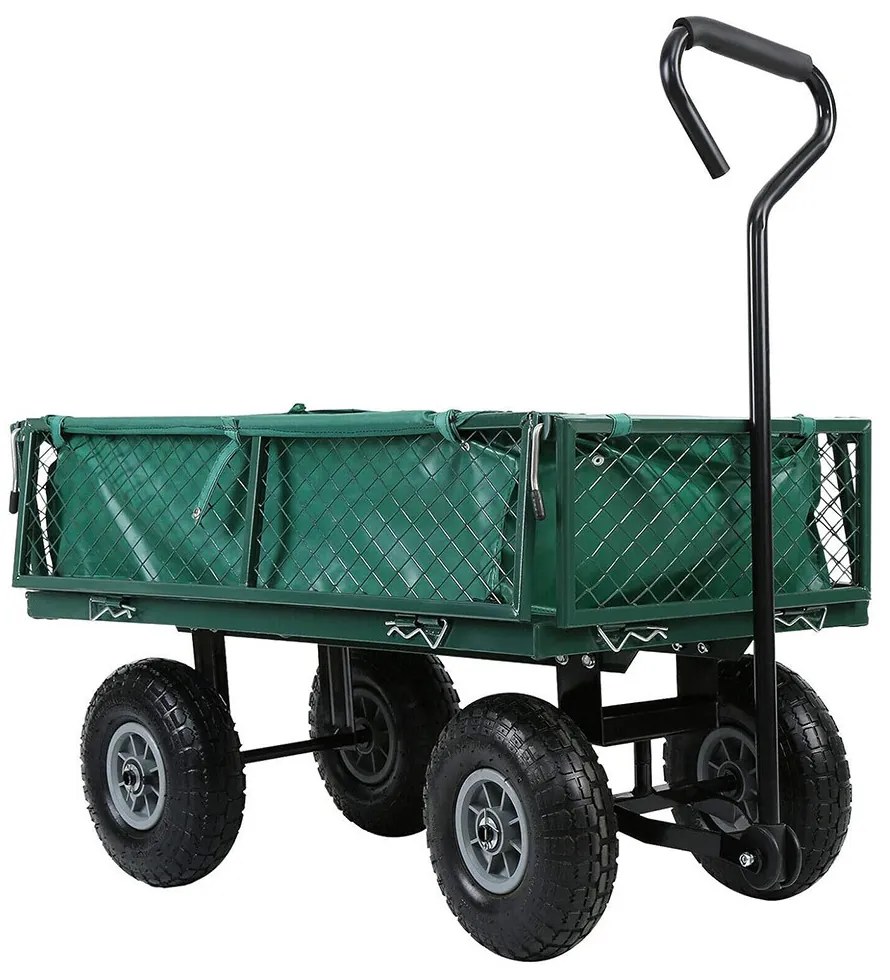 Fém kerti kézikocsi, 300 kg teherbírással