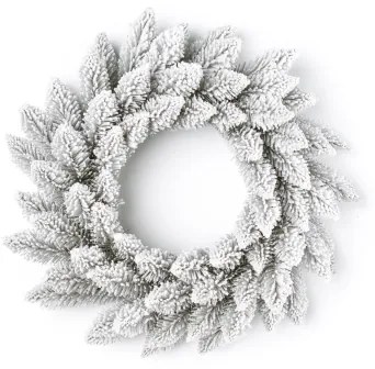 Fehér Lucfenyő Adventi Koszorú 50cm