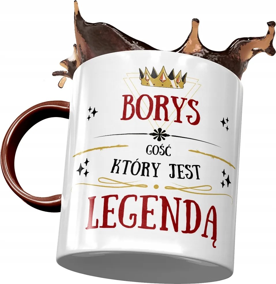 Bordó Bögre Borisz Férj Kolléga Ajándék Nyomtatott Fotóval