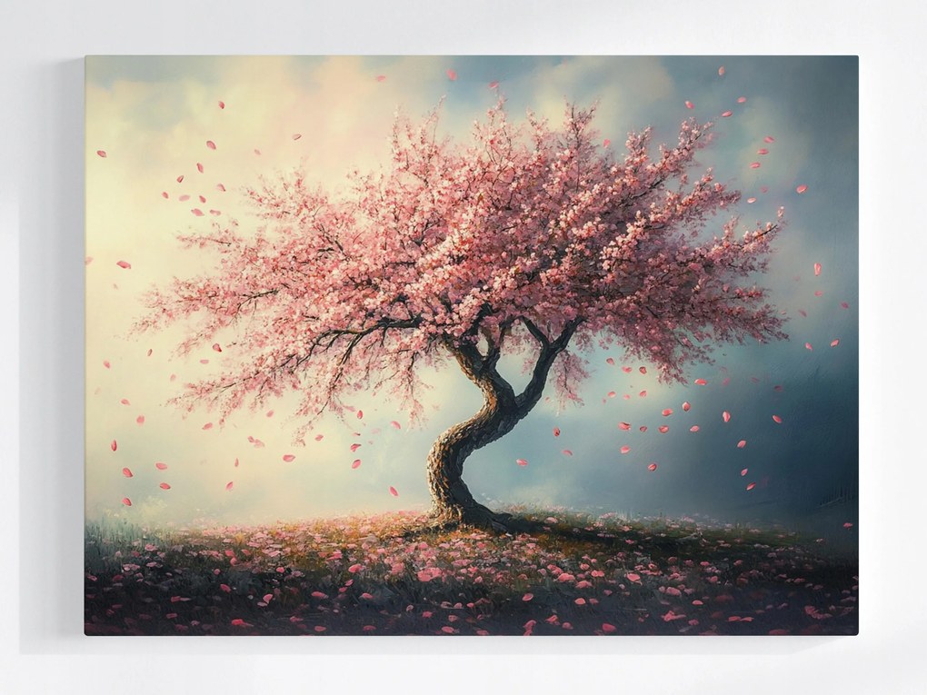 Vászonkép Canvas Természet Fa Virágok Cseresznye Tavasz 100x75