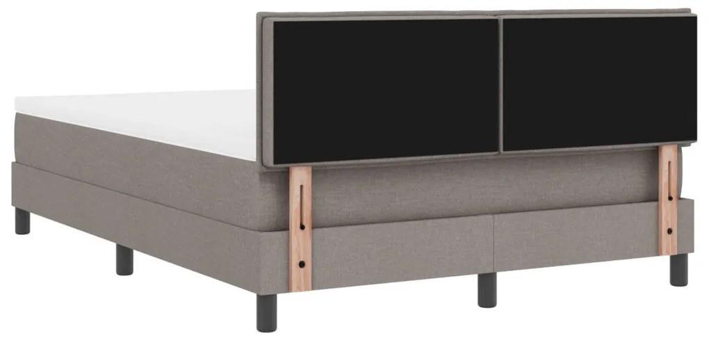 Box Spring Ágy matraccal Taupe 160x200 cm Szövet