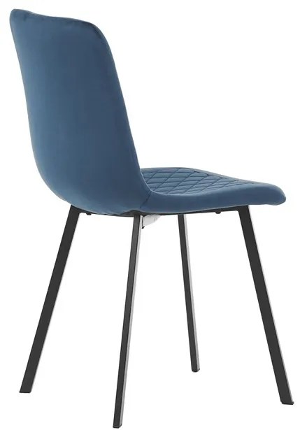 Kék Bársony Étkezőszék. DCL-973 BLUE4