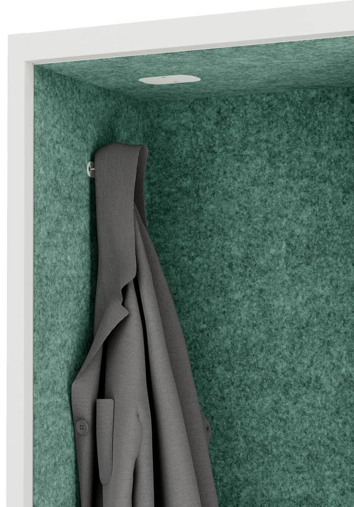 Sally 1150mm korpus Biały - siedzisko Zielony