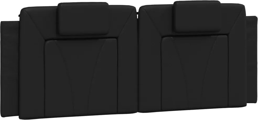 fekete műbőr fejtámla párna Viana 120 cm