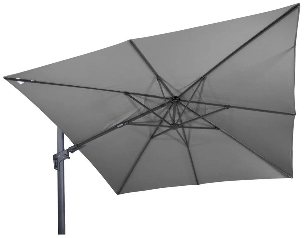 Virgo Flex napernyő 3x3 m szürke + keresztállvány