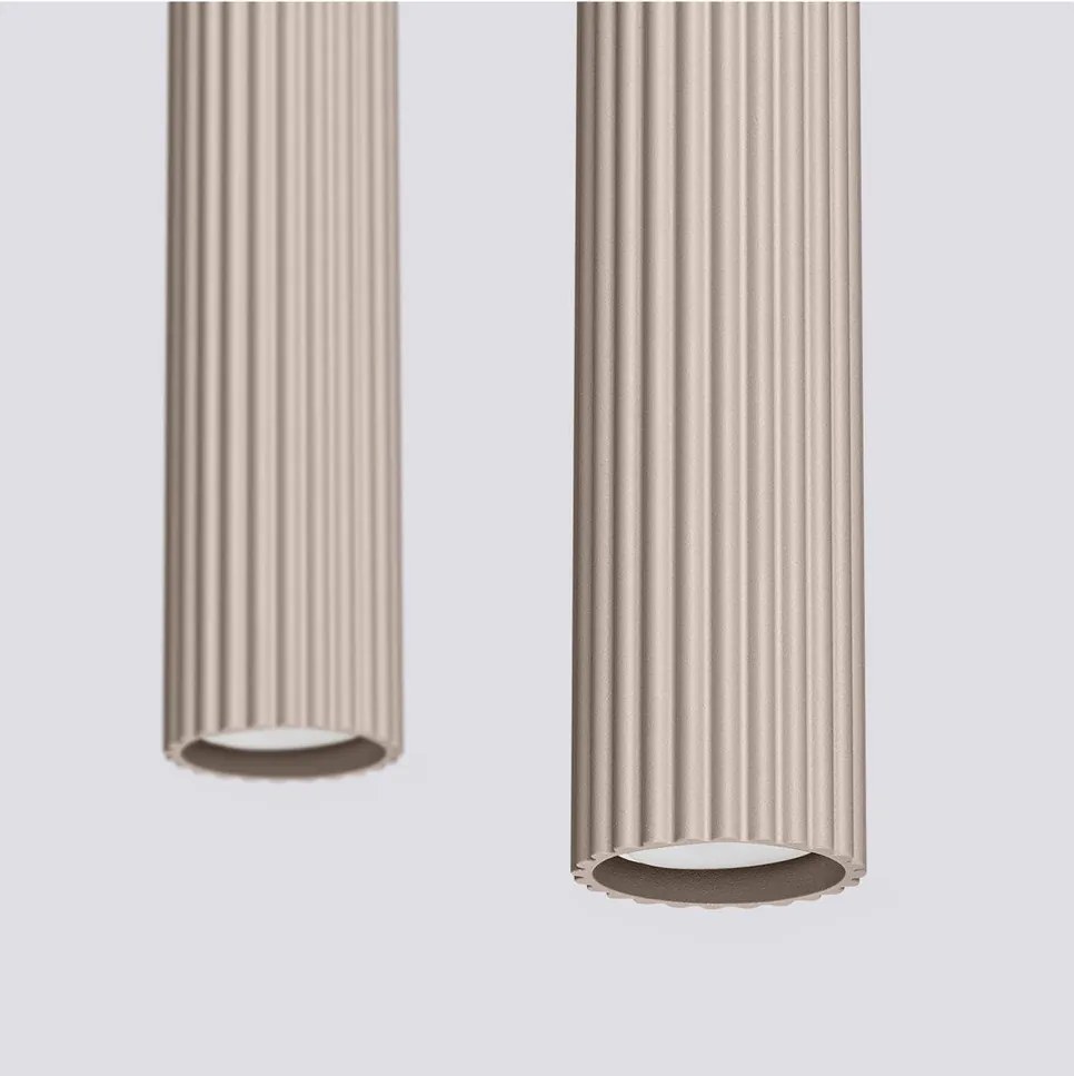 Szürkésbarna fém függőlámpa Gleam – Sollux