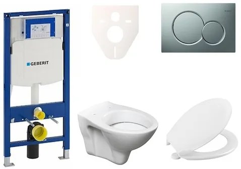 Fali WC szett Geberit előtétfalas szereléshez + Ceramia S-Line Pro WC 111.300.00.5NR3