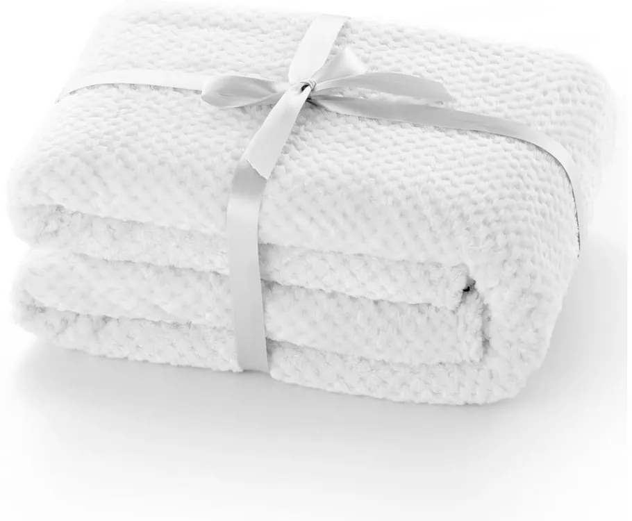 Henry fehér mikroszálas takaró, 220 x 240 cm - DecoKing