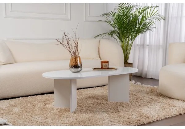 NEL fehér dohányzóasztal