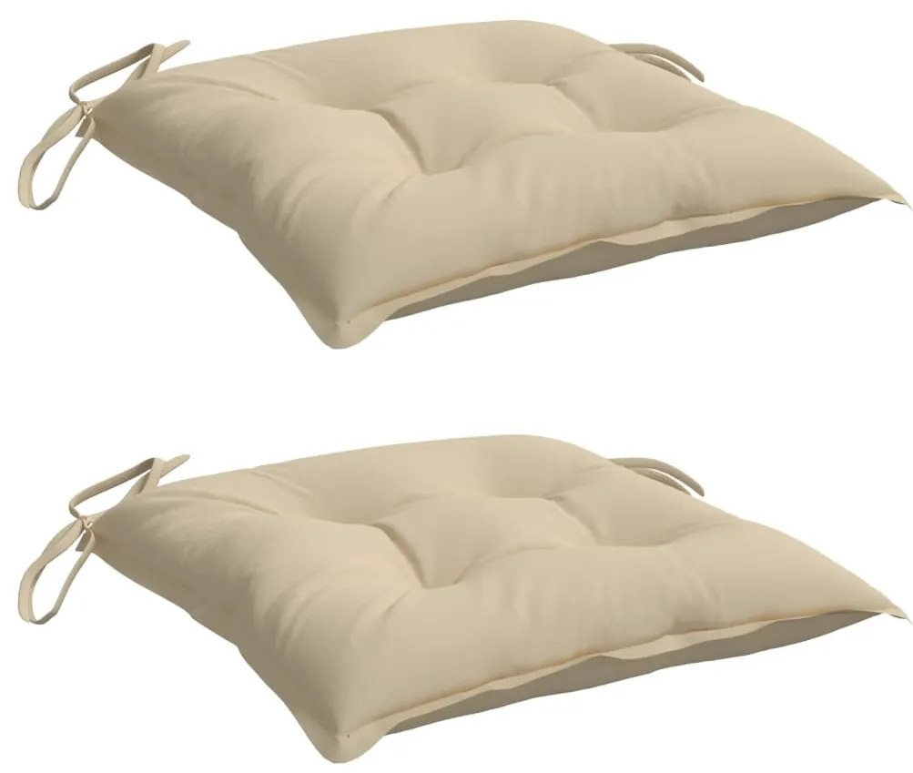 2 db bézs oxford szövet raklappárna 50 x 50 x 7 cm