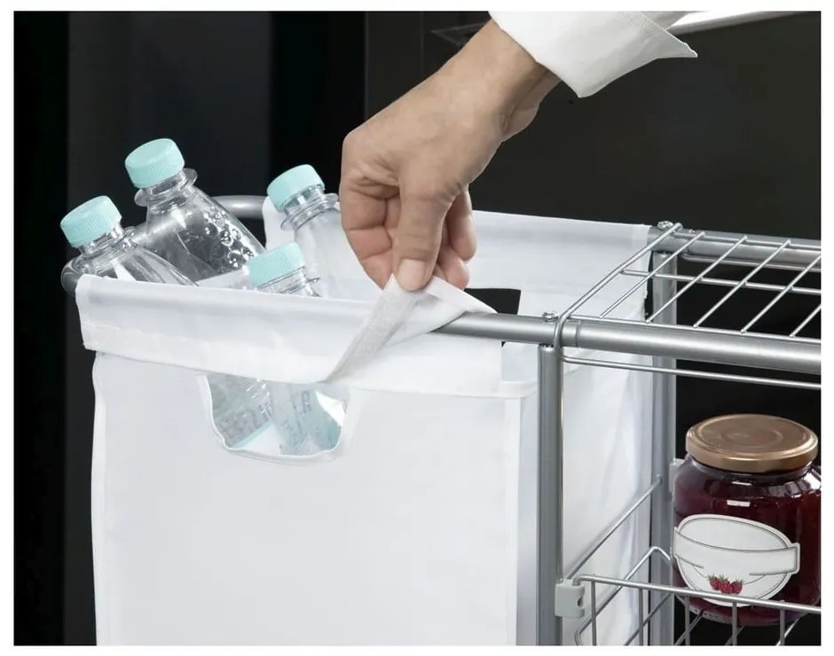 Slim univerzális gurulós polc kosárral, 28 l - Wenko