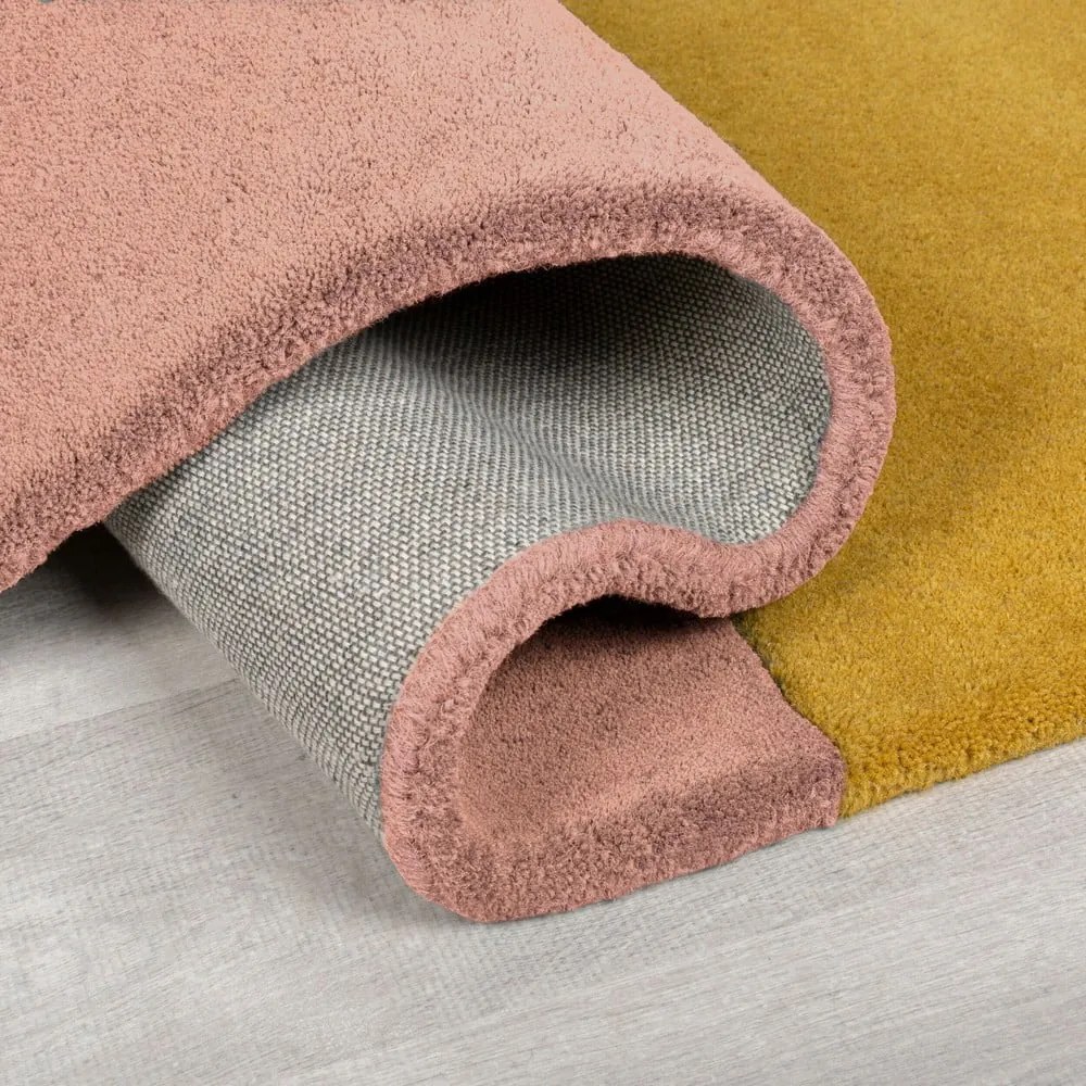 Kék kézi szövésű gyapjú szőnyeg 120x180 cm Lozenge Bright Multi – Flair Rugs