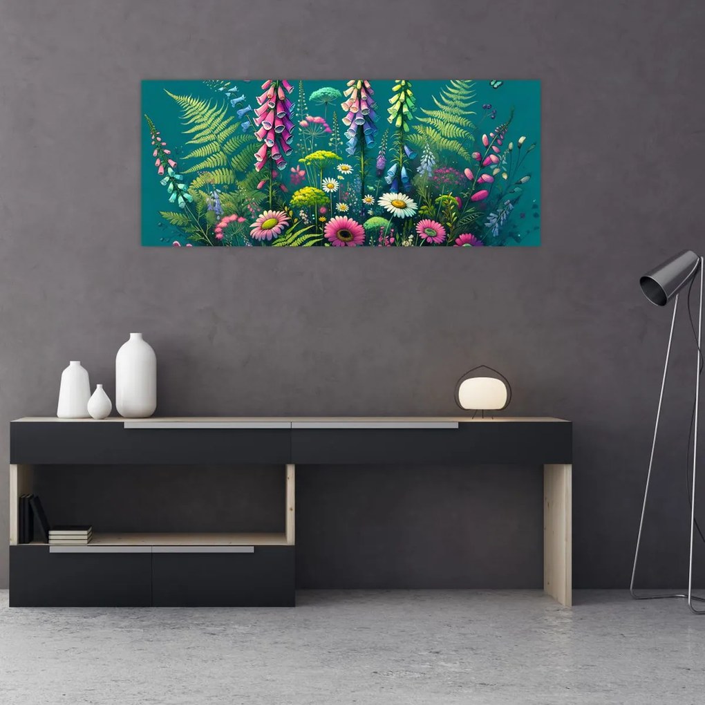 Kép - Mezei virágok (120x50 cm)