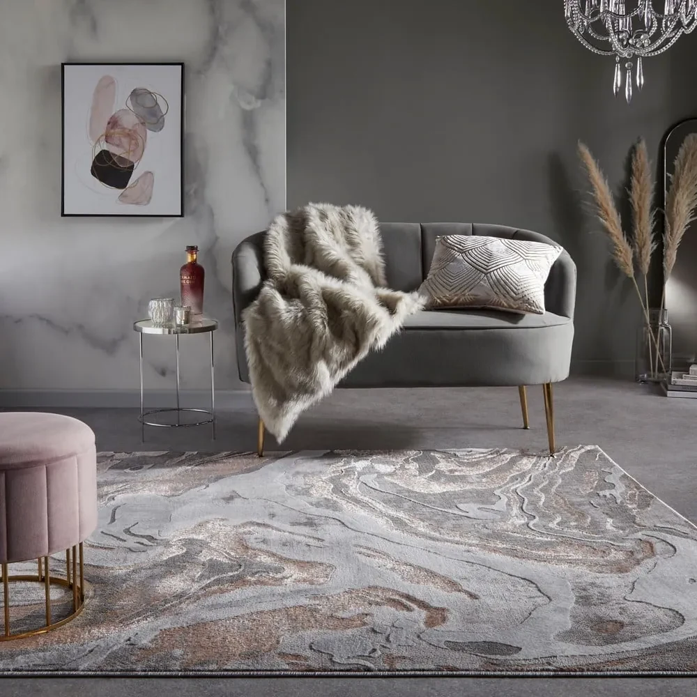 Szürke-bézs szőnyeg 160x230 cm Marbled – Flair Rugs