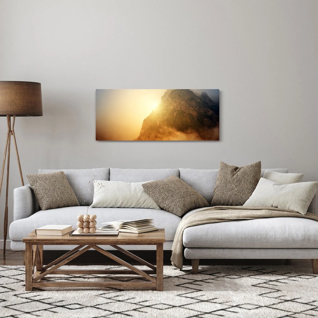 Hegy a ködben képe (120x50 cm)
