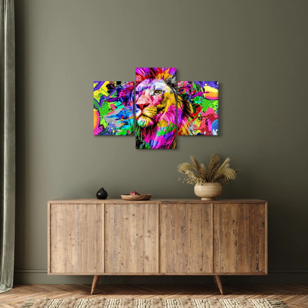 Kép - Oroszlán 3D-s képe (90x60 cm)