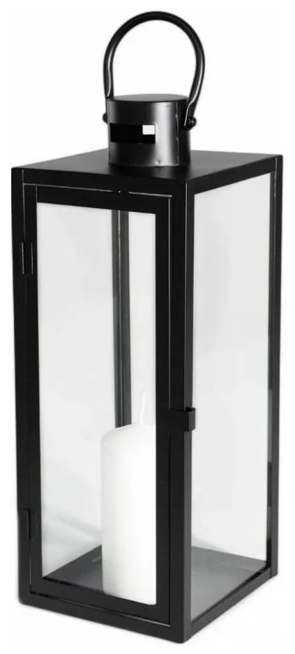 Dekoratív fekete lámpás, 49 cm