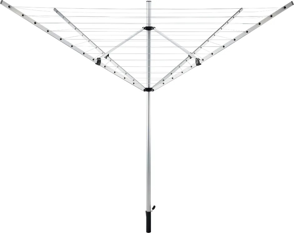 Kerti ruhaszárító, ezüst/fekete, 50 m, ROTARY NEW TYP 1