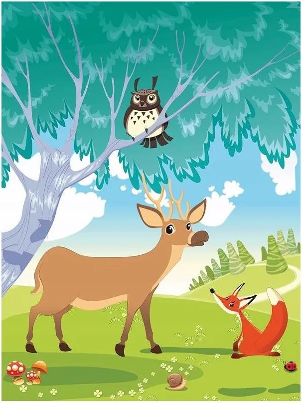 Fotótapéta gyerekeknek állatok fotótapéta 184 x