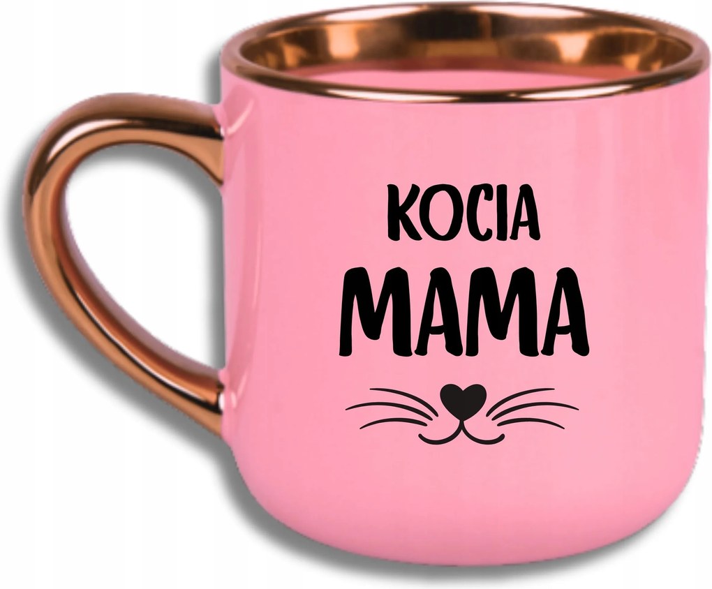 Bögre Rózsaszín Elegáns Nagy Vicces Ajándék Macska Mama