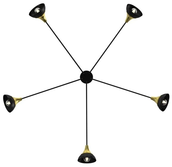 Felületre szerelhető csillár NERGIS 5xE27/60W/230V