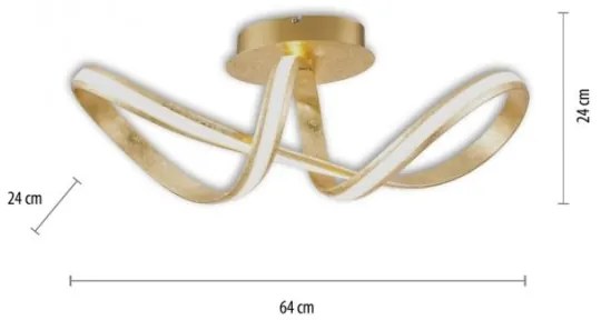 Paul Neuhaus 8331-12 - LED Dimmelhető felületre szerelhető csillár MELINDA LED/30W/230V