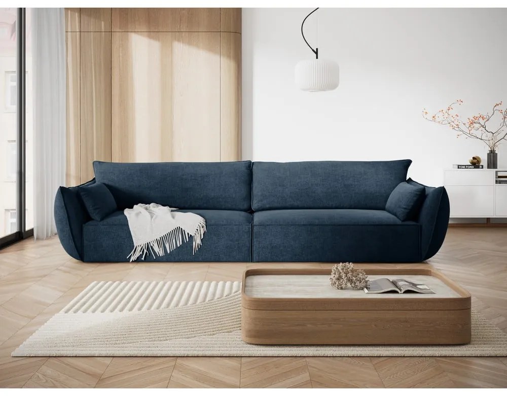 Sötétkék kanapé 248 cm Vanda – Mazzini Sofas