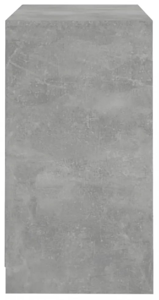 betonszürke szerelt fa tálalószekrény 70x41x75 cm