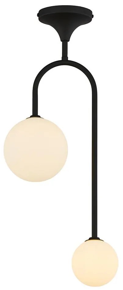 Jupiter 1946 - Felületre szerelhető csillár SELEN 2xG9/40W/230V fekete