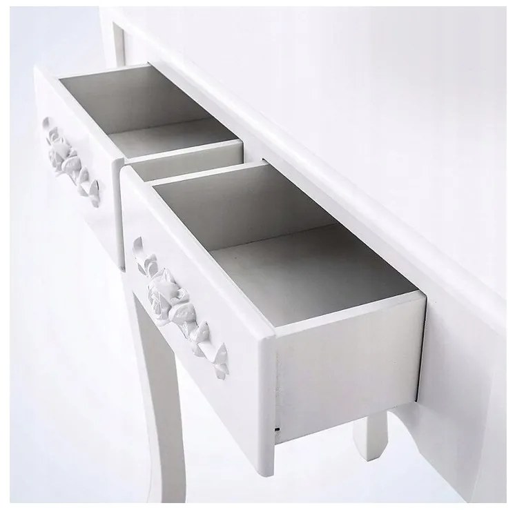 FÉSÜLKÖDŐ ASZTAL LED VILÁGÍTÁSSAL - FEHÉR TL011